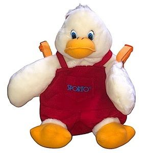 VINTAGE Rare Sporto Vintage 1997 Duck Plush Backpack
